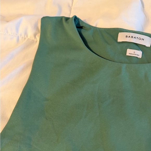 Aritzia babaton dark forest green contour muscle seamless cropped tank top - Picture 3 of 6